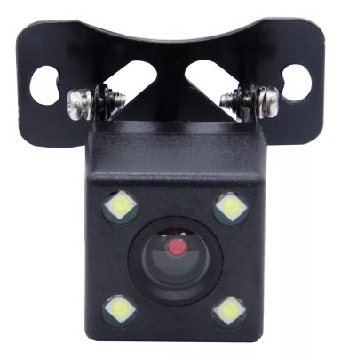 CAMARA HD AUTO VISIÓN NOCTURNA RETROCESO IP66 12V 4LED - 1