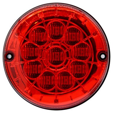 FAROL TRASERO  125MM 24V 10LED APERNABLE BUS BRASIL CRISTAL ROJO TAMAÑO 125MM - 3