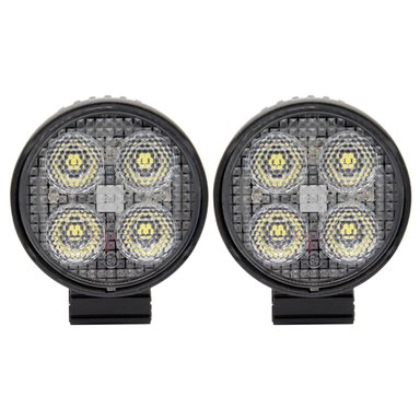LUCES FOCO NEBLINERO 4LED HELLA REDONDO 12/24V CAMION (PAR) - 1