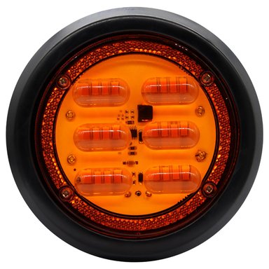 FAROL 4 PULGADAS AMBAR SM BIVOLTAJE DIA - 1