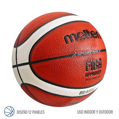 BALON BASQUETBOL MOLTEN BG4000 LOGO LNB TALLA 7 - 2