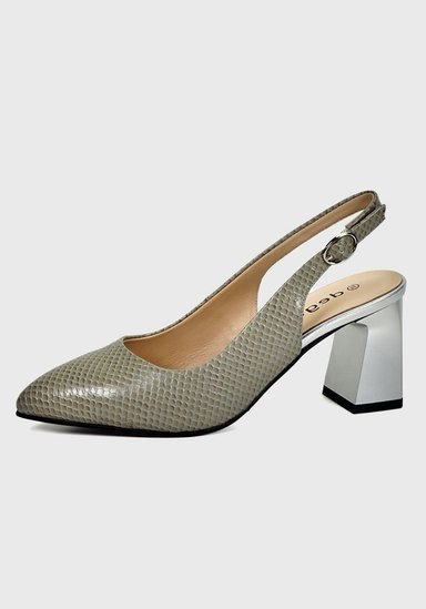 ZAPATO CUERO GLANNIS GRIS - 1