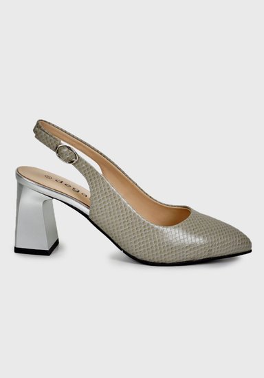 ZAPATO CUERO GLANNIS GRIS - 3
