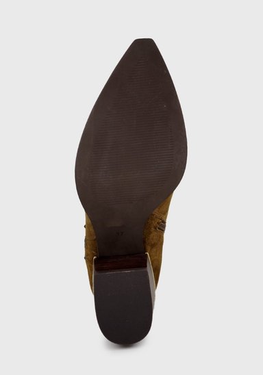 BOTÍN CUERO CAMEL XAMILA CASUAL - 6