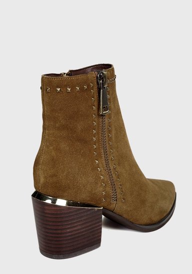 BOTÍN CUERO CAMEL XAMILA CASUAL - 7