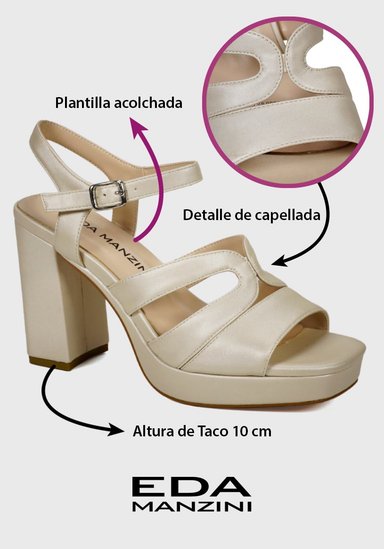 SANDALIA MUJER EDA MANZINI PERLA CHE409S25PER MACIEL - 3