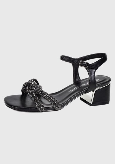 SANDALIA MUJER EDA MANZINI NEGRO HAE764S25BLK NYRELLA - 1