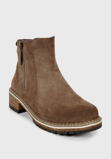 BOTÍN MUJER CUERO YUQUERÍ TAUPE - 4