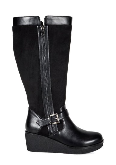 BOTA MUJER ALFIA NEGRO ANCHO XL - 1