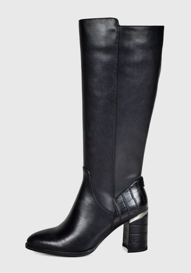 BOTA MUJER CUERO AMARULA NEGRO - 2