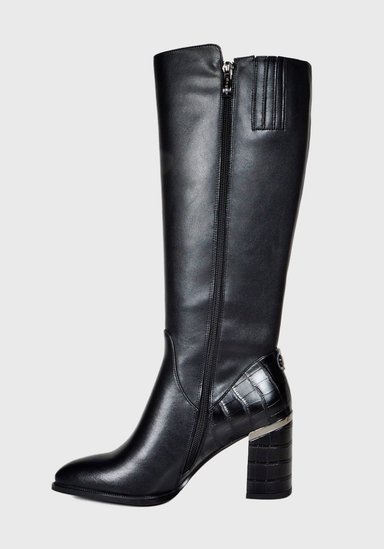 BOTA MUJER CUERO AMARULA NEGRO - 6