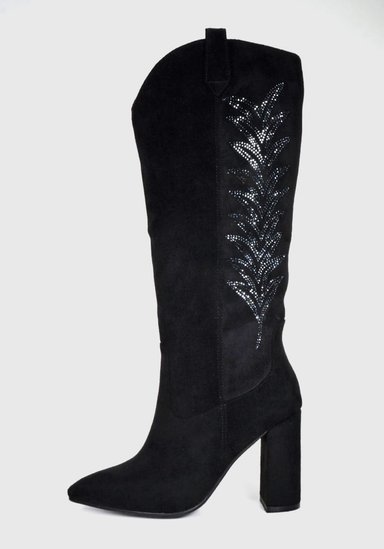 BOTA MUJER OLIMPIA NEGRO - 2