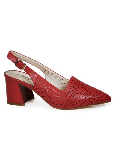 ZAPATO CUERO ADAYA ROJO - 2