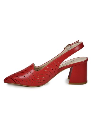 ZAPATO CUERO ADAYA ROJO - 5