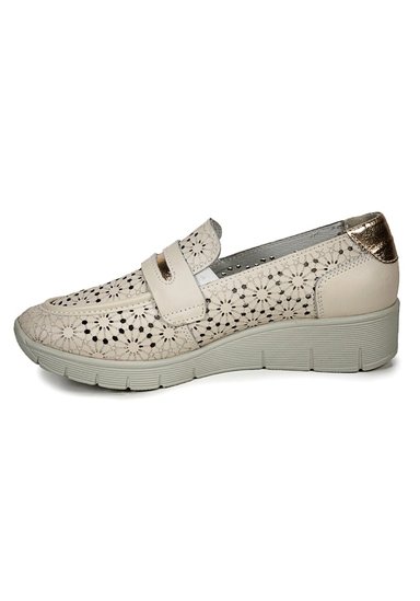 MOCASIN CUERO INAYA BEIGE - 5