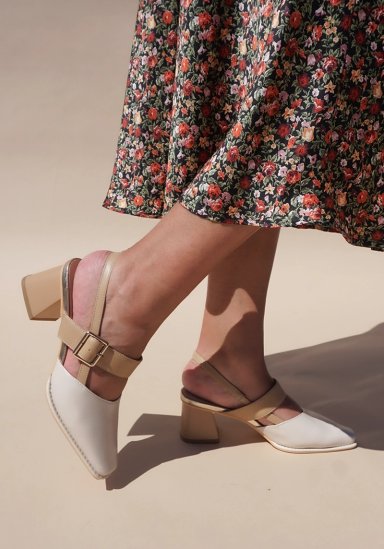 ZAPATO CUERO FINNYE BEIGE - 1