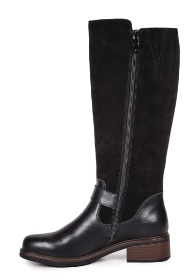 BOTA CUERO DIANE NEGRO - 3