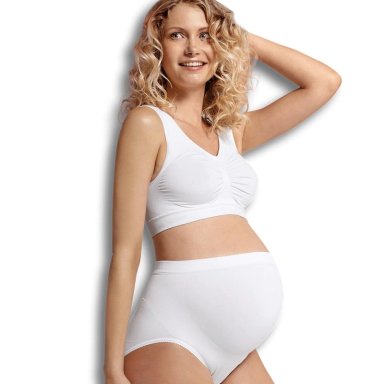 CALZÓN MUJER CARRIWELL EMBARAZO SOPORTE BAJO BLANCO - 1
