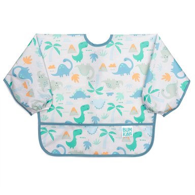 BABERO BUMKINS SLEEDIN SLEEVED BIB DINO VERDE - 1