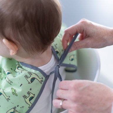 BABERO BUMKINS SLEEDIN SLEEVED BIB DINO VERDE - 3
