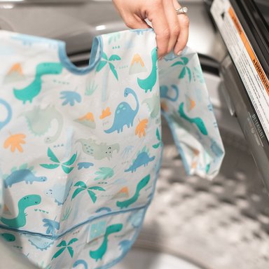 BABERO BUMKINS SLEEDIN SLEEVED BIB DINO VERDE - 4