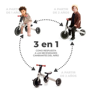 TRICICLO KINDERKRAFT 4TRIKE ARO 10 SILVER GREY - 7