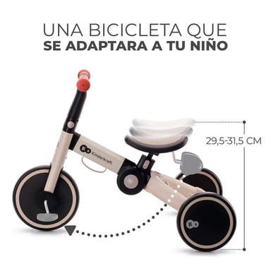 TRICICLO KINDERKRAFT 4TRIKE ARO 10 SILVER GREY - 8