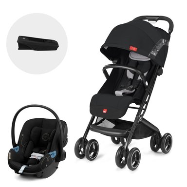 COCHE GB TRAVEL SYSTEM QBIT PLUS AT BLACK + ATON G + BASE NEGRO - 1