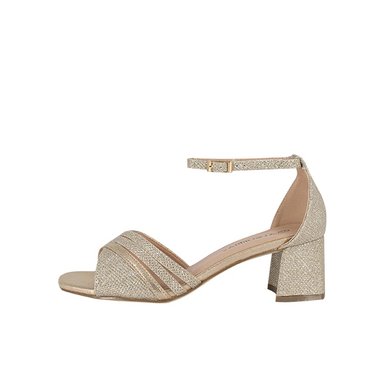 SANDALIAS MUJER ALQUIMIA TEXTIL DORADO DE VESTIR KHAN - 2