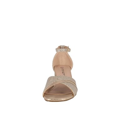 SANDALIAS MUJER ALQUIMIA TEXTIL DORADO DE VESTIR KHAN - 3