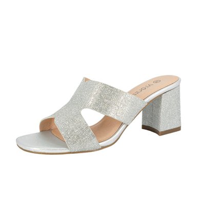 SANDALIAS MUJER ALQUIMIA PLATEADO DE VESTIR FAURE - 1