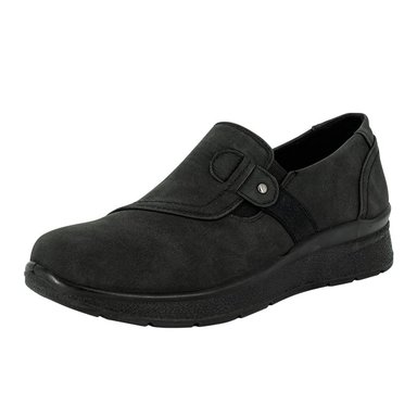 MOCASINES MUJER PASSER NEGRO TELES - 1