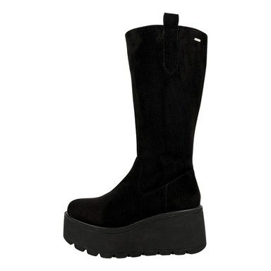 BOTAS MUJER ALQUIMIA NEGRO LARGA CON PLATAFORMA LEK - 2
