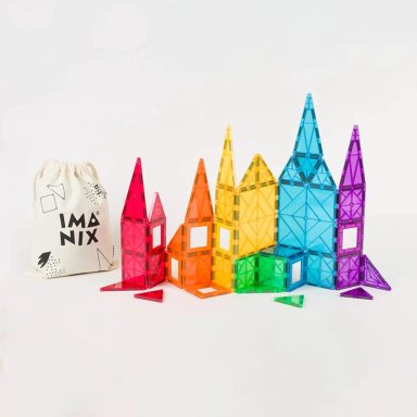 JUGUETE IMANIX MULTICOLOR JUEGO 60 PIEZAS MAGNÉTICAS - 3