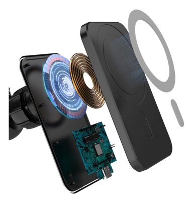 CARGADOR INALAMBRICO RAPIDO AUTO IPHONE 12/13 V+ LEVO - 6