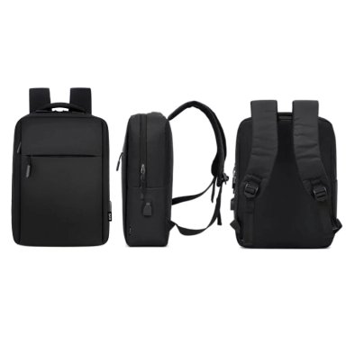 MOCHILA PARA NOTEBOOK CON PUERTO USB 15' NEGRO LEVO - 5