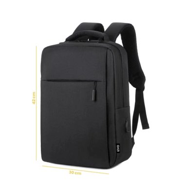 MOCHILA PARA NOTEBOOK CON PUERTO USB 15' NEGRO LEVO - 7