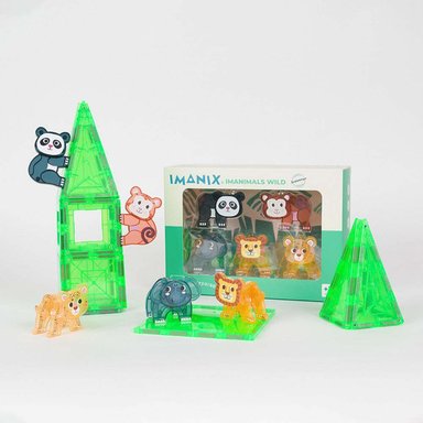 JUGUETE IMANIX MULTICOLOR IMANIMALS JUNGLA SALVAJE 5 PIEZAS - 2