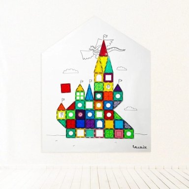 JUGUETE IMANIX MULTICOLOR IMABOARD MAGNÉTICA BLANCO - 1