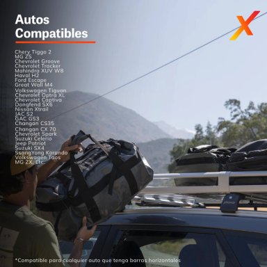 PARRILLA PARA AUTO XROAD ALUMINIO PORTAEQUIPAJE UNIVERSAL - 7