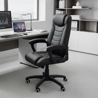 SILLA ESCRITORIO OFICINA EJECUTIVA RECLINABLE COMFORT LEVO - 2