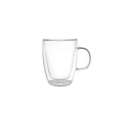 SET 4 TAZAS DE VIDRIO DOBLE PARED 350 ML SIMPLIT - 2