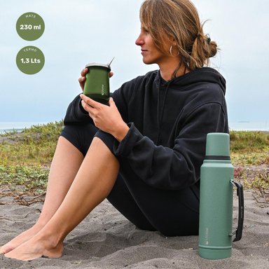 TERMO LIQUIDO CLASSIC 1.3 LTS + MATE BOMBILLA GREEN LHOTSE - 2