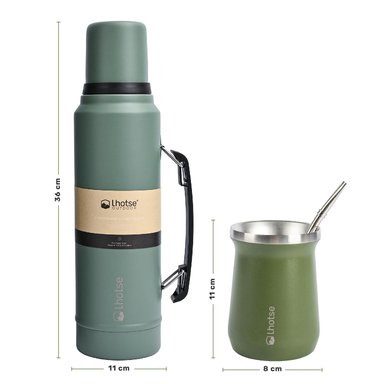 TERMO LIQUIDO CLASSIC 1.3 LTS + MATE BOMBILLA GREEN LHOTSE - 5