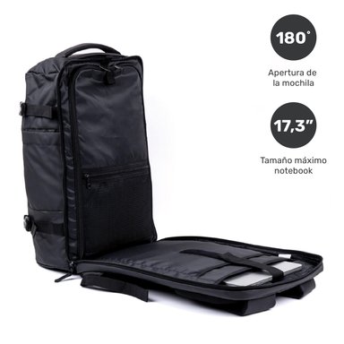 MOCHILA VIAJE IMPERMEABLE NOTEBOOK 17,3'BROADPEAK 40L LHOTSE - 2