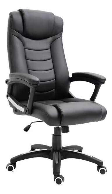 2 SILLAS ESCRITORIO OFICINA EJECUTIVA COMFORT NEGRO LEVO - 2