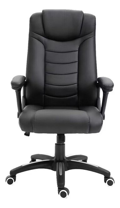 2 SILLAS ESCRITORIO OFICINA EJECUTIVA COMFORT NEGRO LEVO - 4