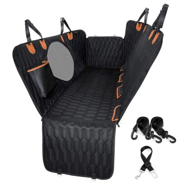 FUNDA CUBRE ASIENTO DE AUTO IMPERMEABLE MASCOTAS NEGRA XROAD - 1