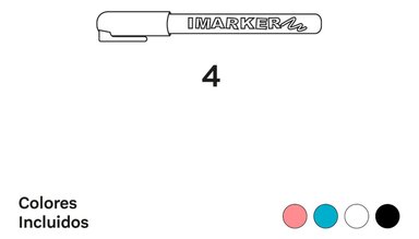 MARCADORES DE COLORES IMANIX IMARKER POR 4 UNIDADES - 5