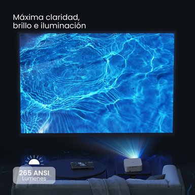 PROYECTOR PORTATIL SMART ORION 12000LM WIFI BT ANDROID LEVO - 4